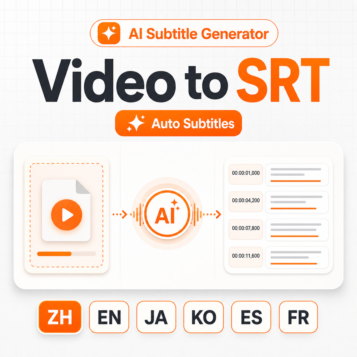 AI Subtitle Generator product preview